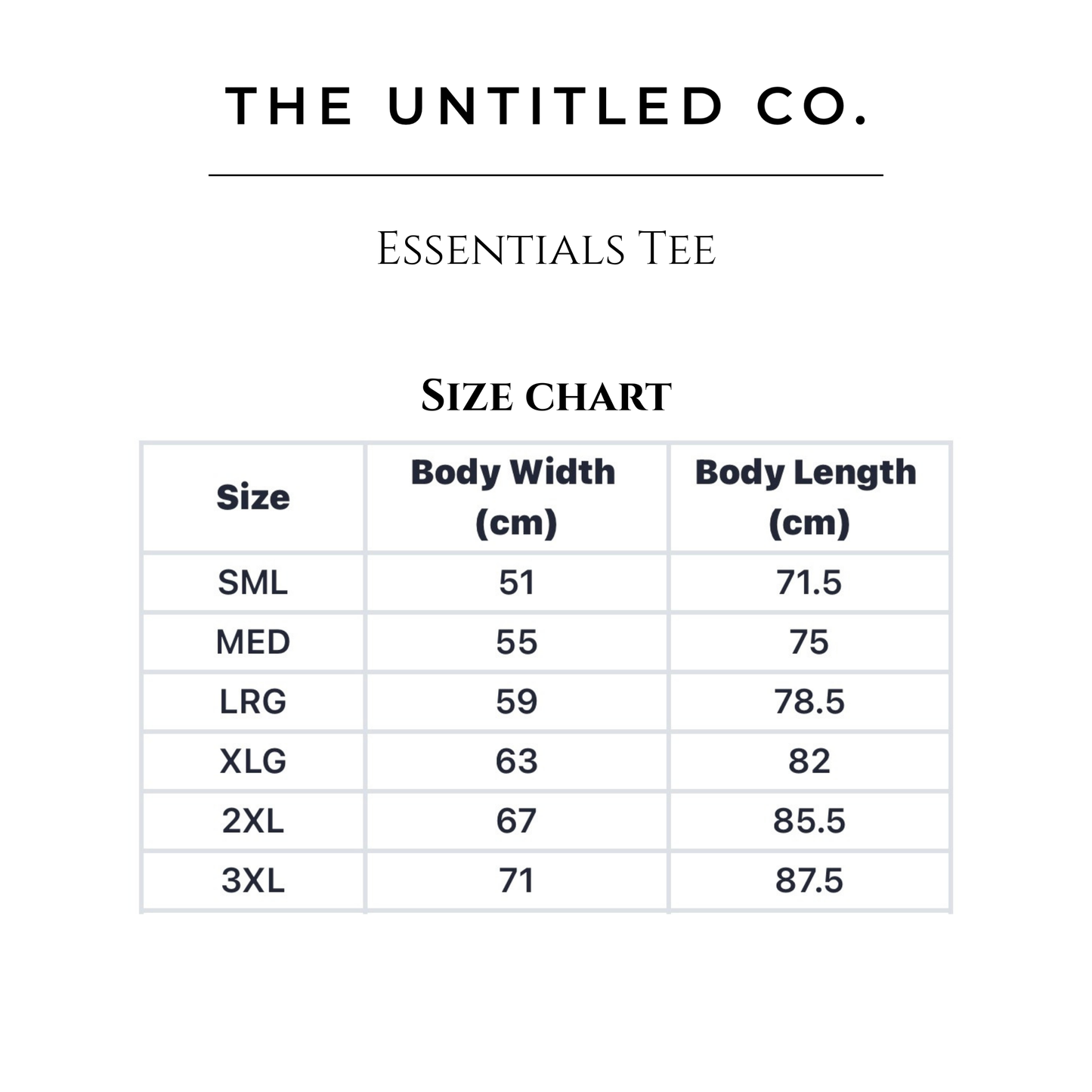 The Untitled Co. Essentials Tee